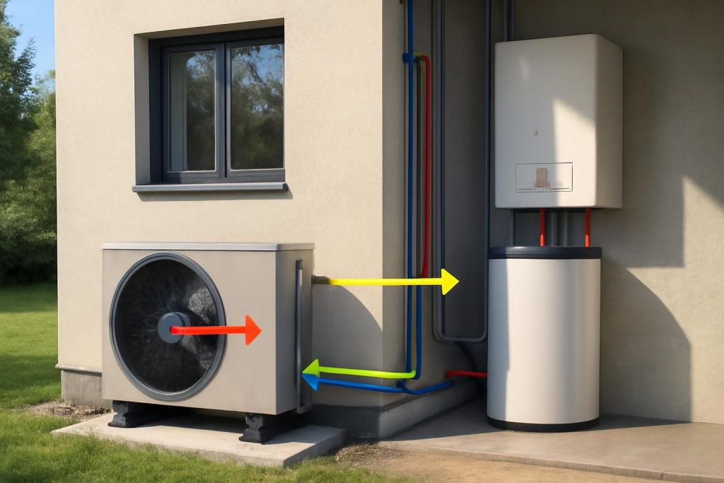 découvrez le fonctionnement d'une pompe à chaleur air-eau, une solution écologique et économique pour chauffer votre logement en utilisant les calories de l'air extérieur.